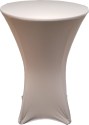 Silver 30 Inch Round Spandex Highboy Table Cover