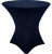 Black Lowboy 30 Round x 30 Height Stretch Fitted Spandex Table Cover